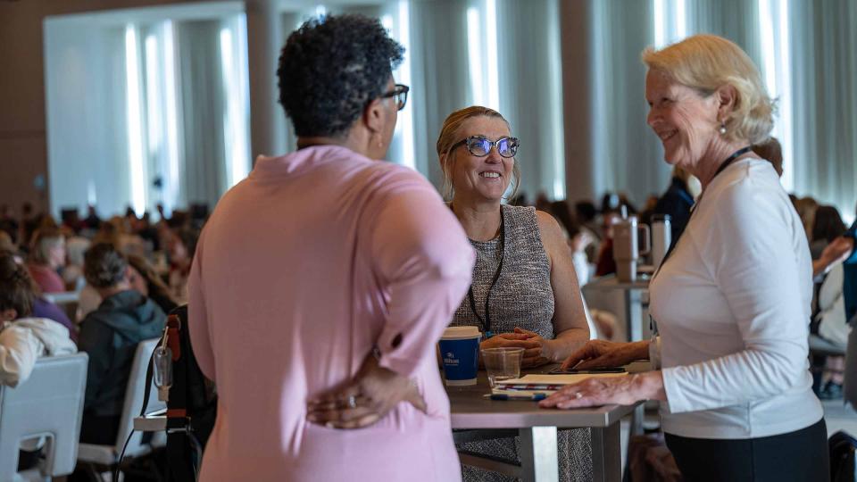 Maryanna Klatt, PhD, talking to the summit participants